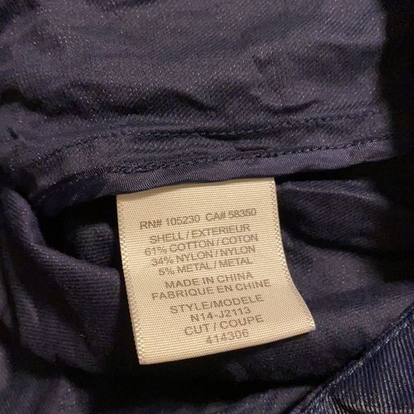 Anthro Joie Vera Jane Anorak Utility Zip Front Navy Casual Spring Jacket - Picture 4 of 4